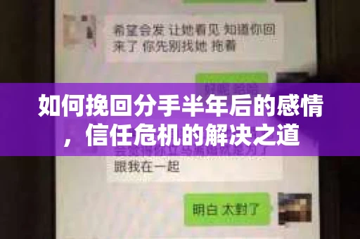 如何挽回分手半年后的感情，信任危机的解决之道