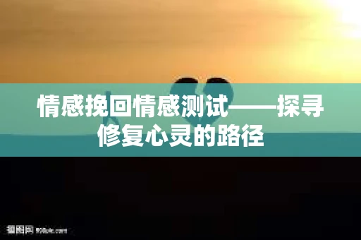 情感挽回情感测试——探寻修复心灵的路径 情感挽回情感测试——探寻修复心灵的路径