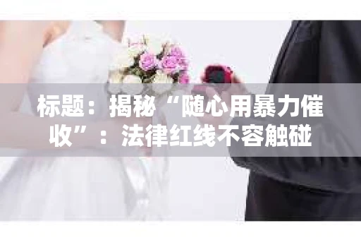 标题:揭秘“随心用暴力催收”:法律红线不容触碰 标题:揭秘“随心用暴力催收”:法律红线不容触碰