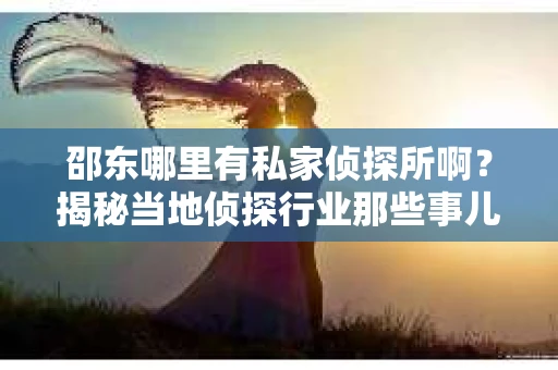 邵东哪里有私家侦探所啊？揭秘当地侦探行业那些事儿