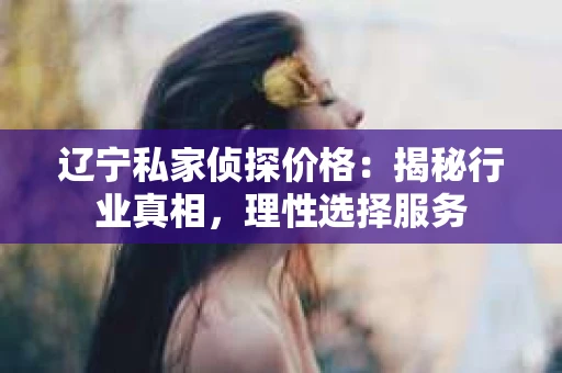 辽宁私家侦探价格：揭秘行业真相，理性选择服务