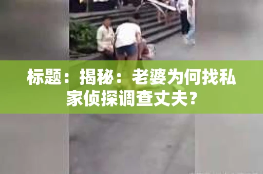 标题：揭秘：老婆为何找私家侦探调查丈夫？