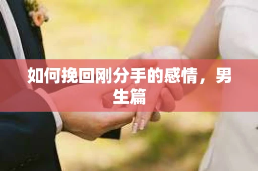 如何挽回刚分手的感情，男生篇