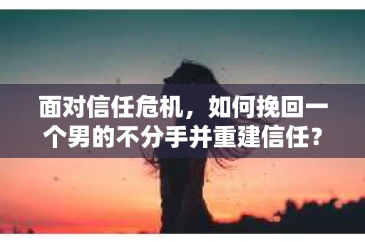 面对信任危机,如何挽回一个男的不分手并重建信任? 面对信任危机,如何挽回一个男的不分手并重建信任?